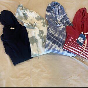 Lot of 4 women's hoodies size medium 2 NWTs